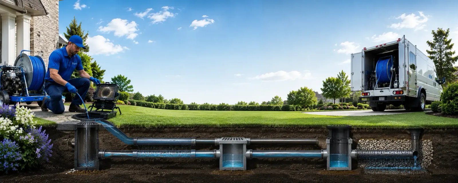 Outdoor drain cleaning information for Sikes, LA